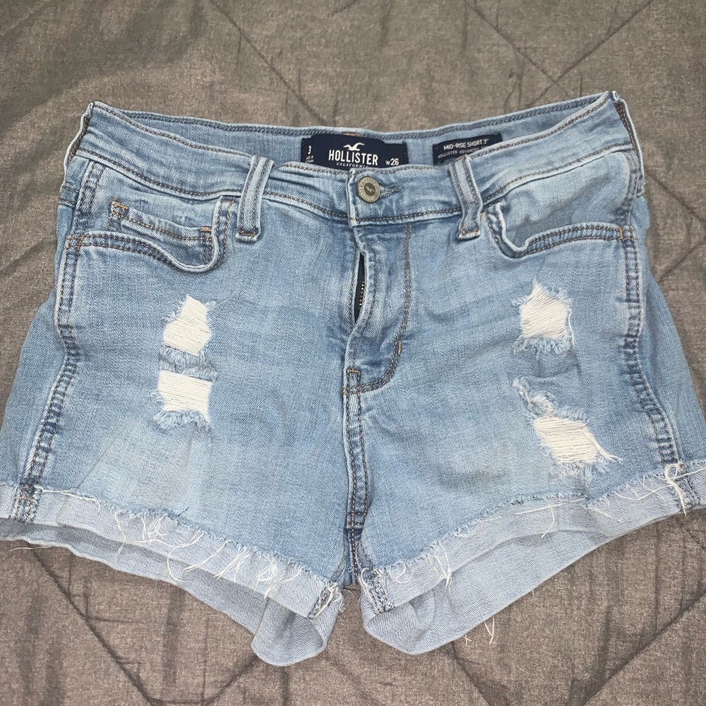 Hollister Ripped Jean Shorts